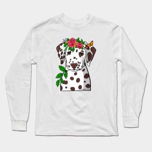 Dalmatian Garden Goddess Long Sleeve T-Shirt